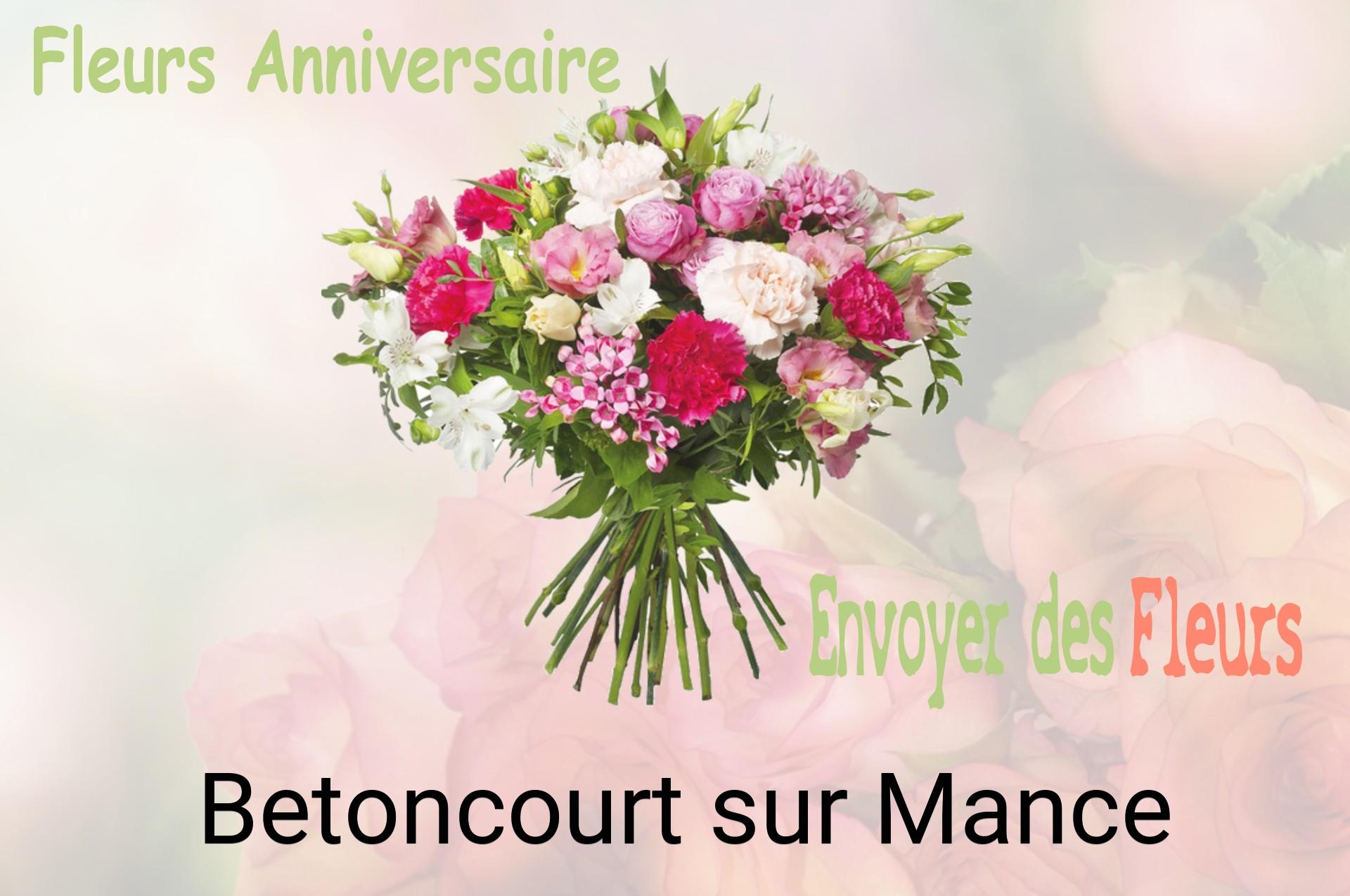 Bouquet de fleurs d’anniversaire livré à Betoncourt-sur-Mance