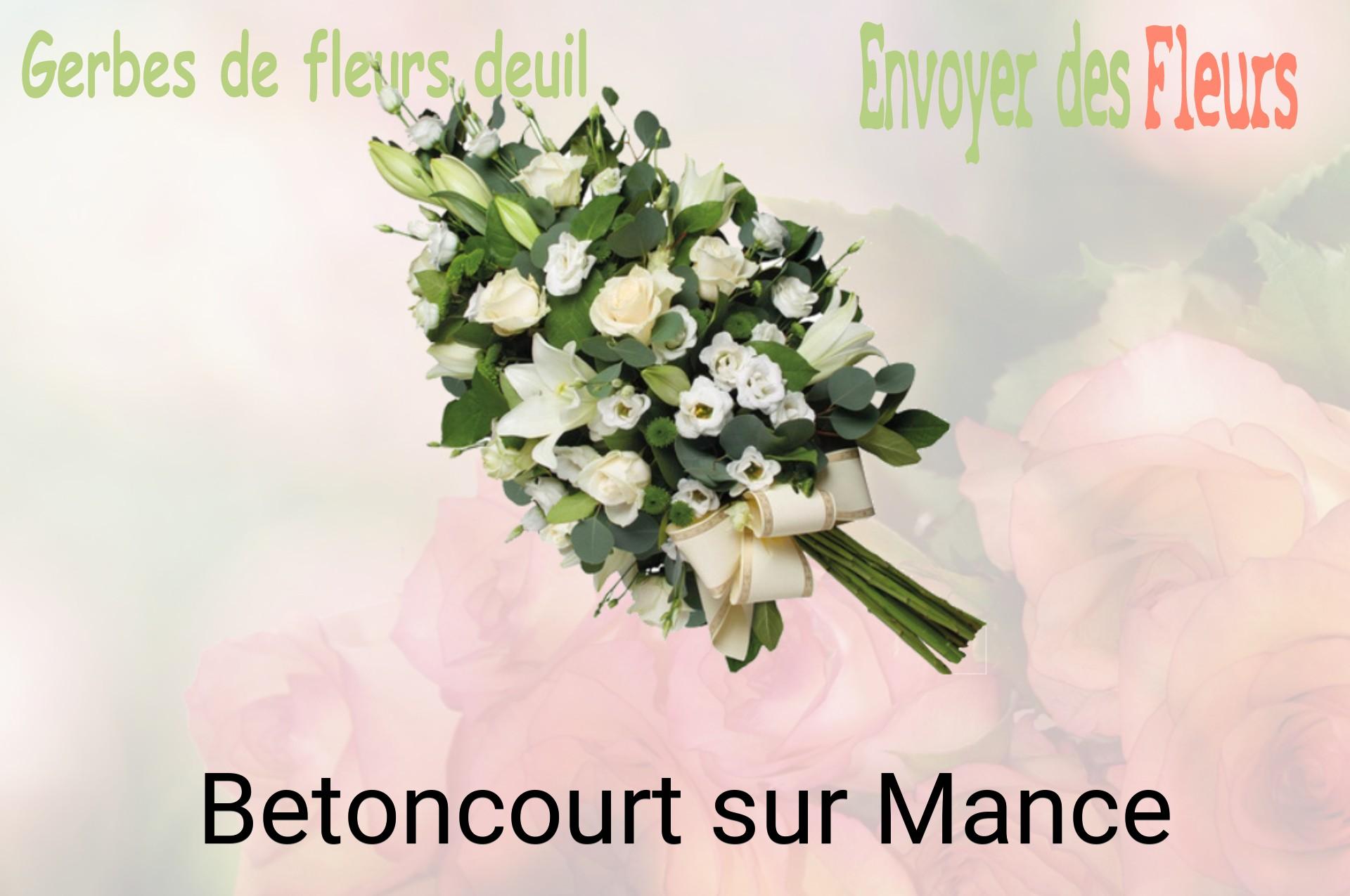 Gerbe de fleurs de deuil livrée à Betoncourt-sur-Mance